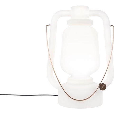 QAZQA Vloerlamp wit 51 cm IP44 - Storm Large