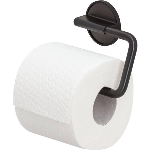 Tiger Tune Toiletrolhouder zonder Klep - Zwart Metaal Geborsteld / Zwart