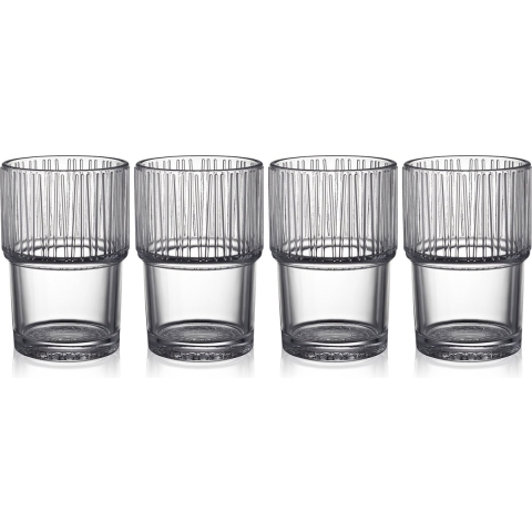Bitz Kusintha Waterglas 280 ml 4 st. - Transparant