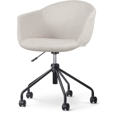 Nolon Nout-Otis Bureaustoel Beige - Armleuningen - Zwart