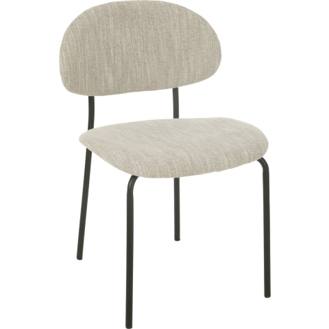 J-Line eetstoel - textiel|metaal - beige
