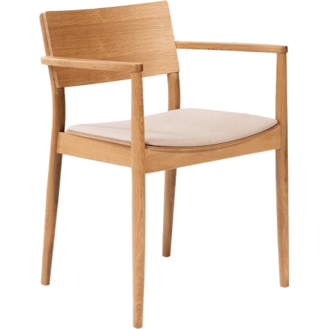 Bronx71 Scandinavische eetkamerstoel Juan naturel eiken|off white