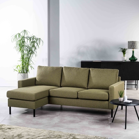 Giga Meubel - 3-Zitsbank Groen - 200x133x80cm - Stof - Bank Dillon