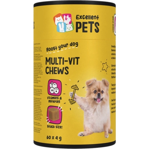 Excellent Pets Multi-Vit Chews 240 gram (60 Treats)