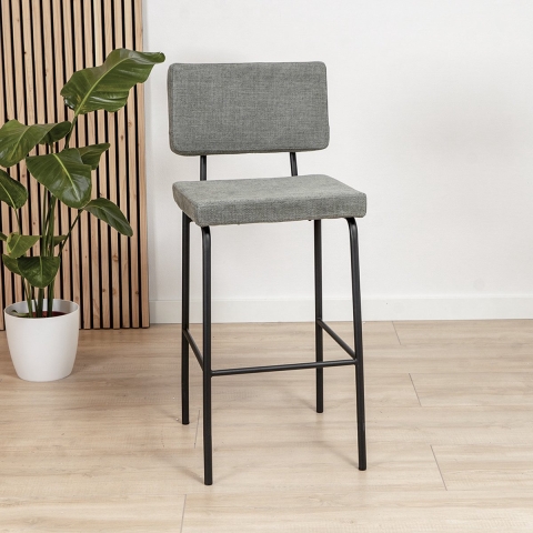 Bronx71 Scandinavische barkruk Espen groen gerecyclede stof 64-77 cm -