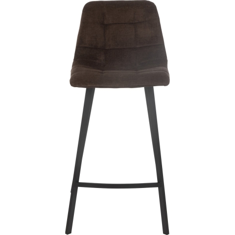 J-Line barstoel Kent - metaal|polyester - bruin