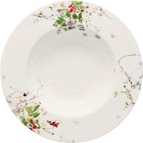ROSENTHAL - Brillance Fleurs Sauvages - Diep Bord 23cm met Rand