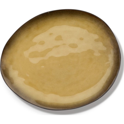 SERAX - Pure - Dinerbord ovaal L 28cm groen