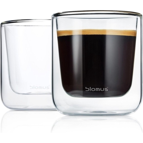 BLOMUS - Nero - Koffieglas 0,20l s/2