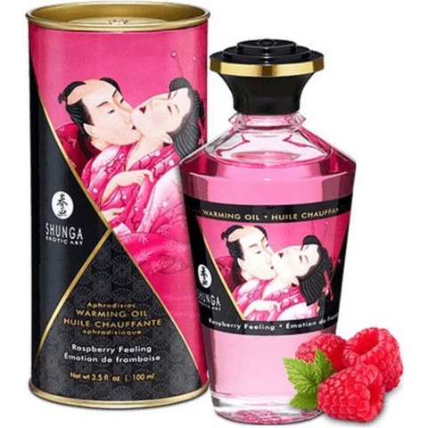 Shunga -Verwarmende Massage Olie 100ml met smaak