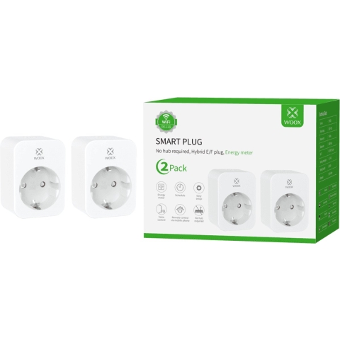 Woox R6118 Slimme stekker + meter 2-pack