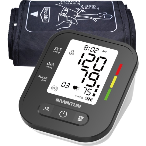 Inventum BDA435 Bloeddrukmeter Bovenarm Zwart/Wit