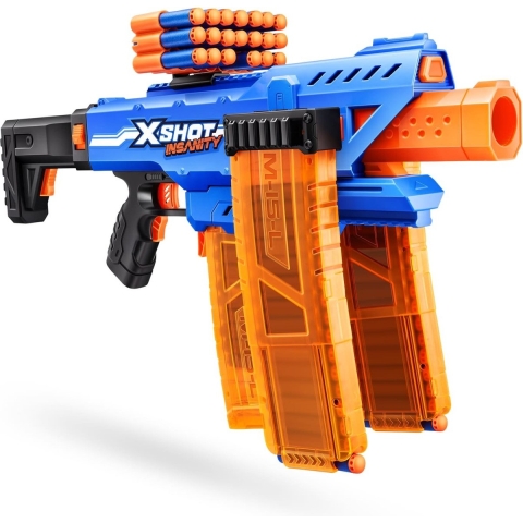 Zuru X-Shot Insanity Clip Blaster + 72 Darts