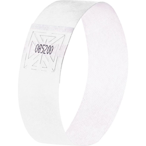 Sigel SI-EB216 Evenementenbandjes Super Soft, 255x25mm 120 Stuks Wit