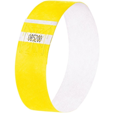 Sigel SI-EB213 Evenementenbandjes Super Soft, 255x25mm 120 Stuks Neon Geel