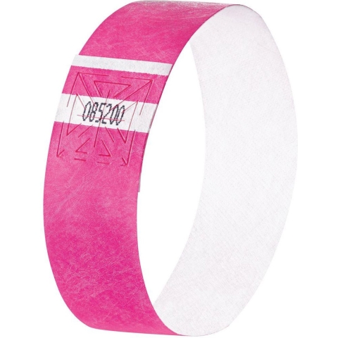 Sigel SI-EB210 Evenementenbandjes Super Soft, 255x25mm 120 Stuks Neon Roze