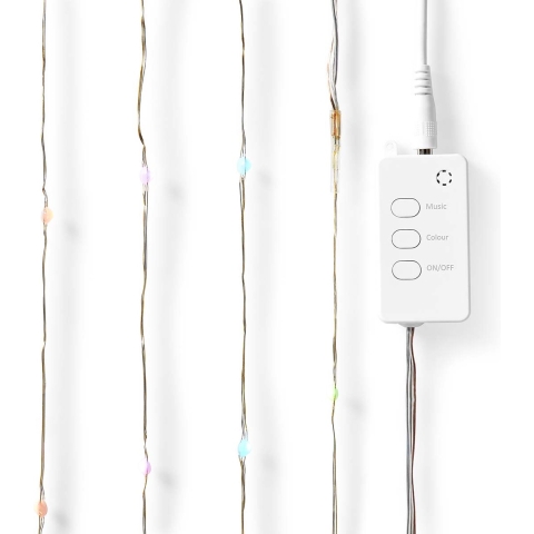 Nedis WIFILX51RGB Smartlife Gekleurde Led-strip Wi-fi Meerkleurig 5000 Mm Ip44 400 Lm Android™ / Ios