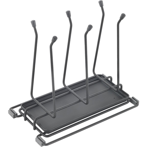 Metaltex Afdruiprek Flessen 25x14x22 cm Antraciet