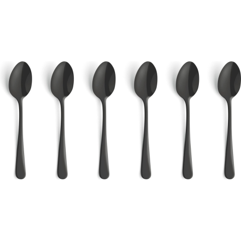 Amefa Austin Theelepels 6 Stuks Mat Zwart