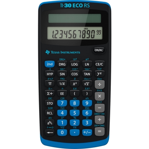 Texas Instruments TI-30RS-FC Rekenmachine Zwart/Blauw