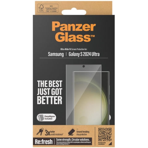 Panzerglass Galaxy S 2024 Ultra-uwf W.ea-black Screenprotector Voor Samsung Galaxy Ultra Zwart