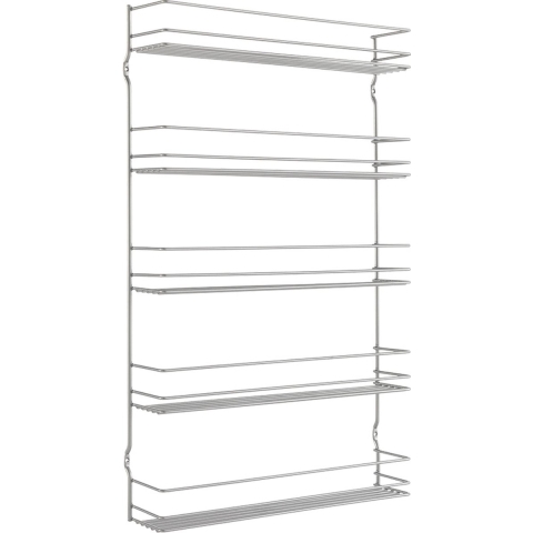 Metaltex Space Saver Smart Kitchen Pepito Kruidenrek 5 Etages 36x8x58 cm Zilver