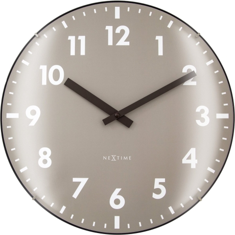 NeXtime NE-3542LA Glazen Wandklok Duomo 35 cm Lavendel/Rood