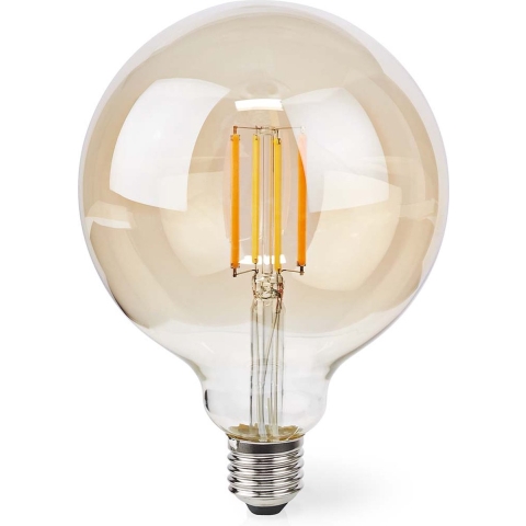 Nedis WIFILRF10G125 Smartlife Led Filamentlamp Wi-fi E27 806 Lm 7 W Warm Wit Glas Android / Ios Globe