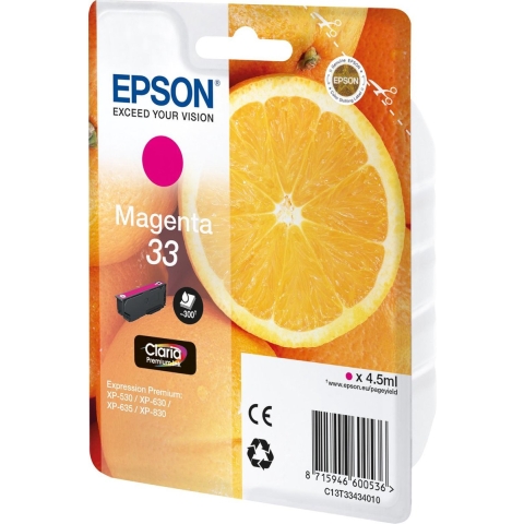 Epson T334340 Origineel Rood 4,5ml