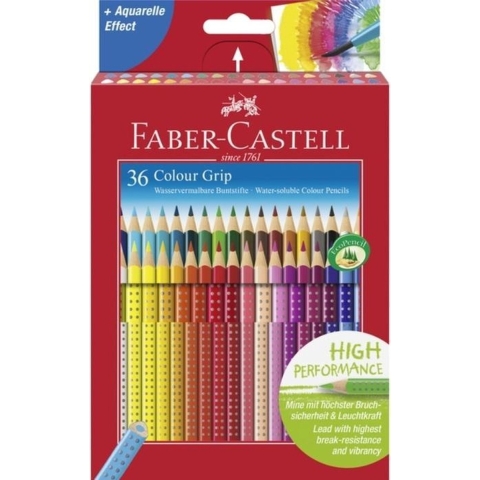 Faber Castell FC-112442 Kleurpotlood FC Grip 36 Stuks 2 Rijen Van 18 Stuks Kartonetui