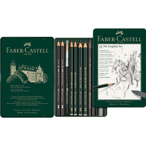Faber Castell FC-112972 Grafietset Faber-Castell Pitt 11-delig