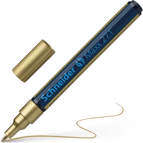 Schneider Lakmarker Maxx 271 1-2mm Goud 10 Stuks