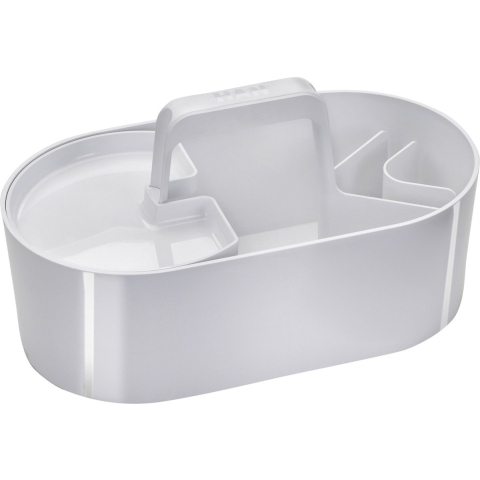 HAN HA-1200-12 Toolbox Loft Mobiele Organiser Sneeuw Wit 4 Vakken Met Uitneembaar Plateau Sneeuw Wit