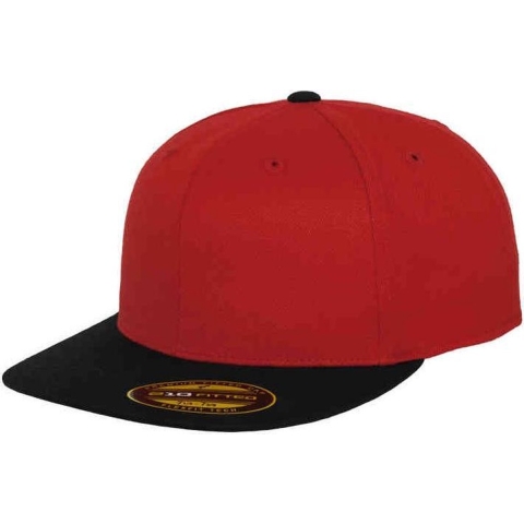 Flexfit FX6210T Premium 210 Fitted 2-Tone - Red/Black - L/XL (7 1/4 - 7 5/8)