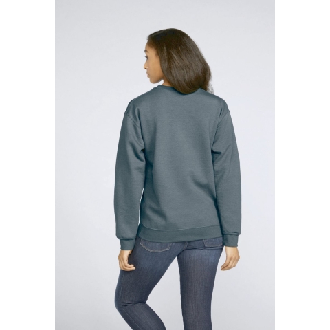 Gildan GSF000 Softstyle® Midweight Fleece Adult Crewneck Sweatshirt - Dark Heather - 4XL