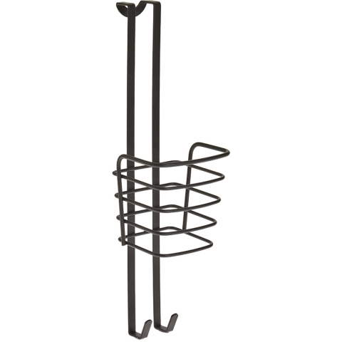 Metaltex Haardrogerhouder 11x12x37 cm Zwart