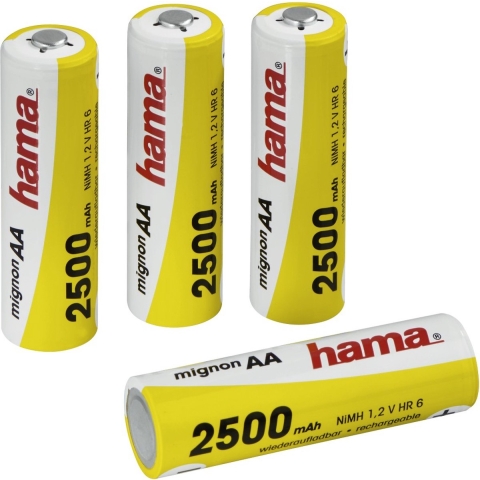 Hama Heroplaadbare NiMH-batterij 4xAA 2500mAh