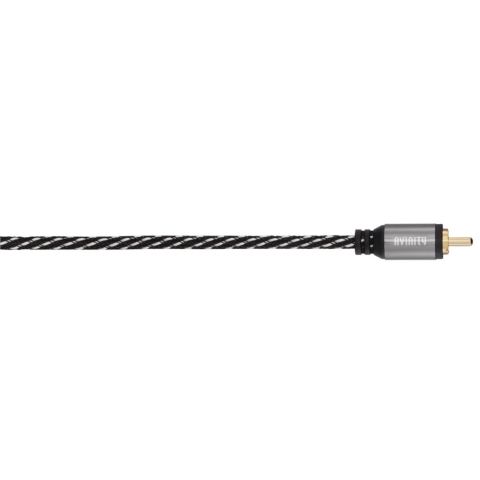 Avinity Subwooferkabel + Ad. Cinch-aansl. - 2 Cinch-st Stof Verg. 5,0 M