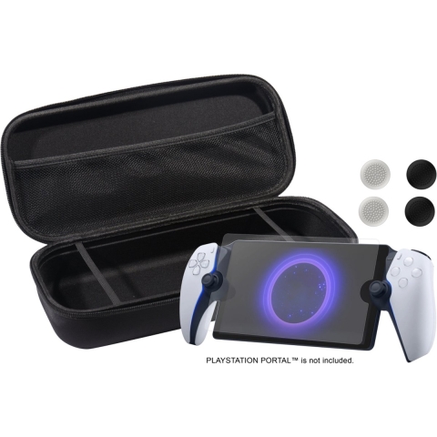 Qware Playstation Portal Beschermhoes + Gehard Glas Bundel