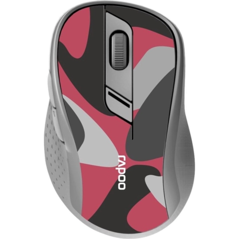 Rapoo M500 Silent Stille Multimodus Draadloze Optische Muis Rood/Camouflage