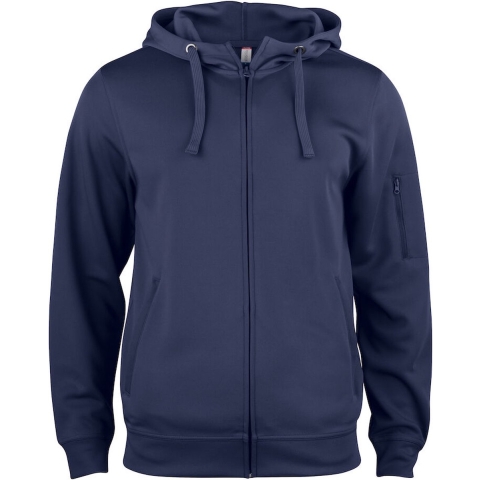 Clique 021014 Basic Active Hoody FZ - Dark Navy - 3XL