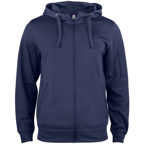 Clique 021014 Basic Active Hoody FZ - Dark Navy - S
