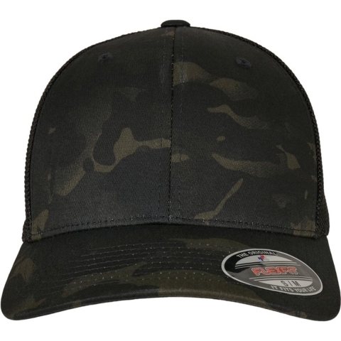 Flexfit FX6511MC Multicam Trucker Mesh Cap - Multicam Black - L/XL