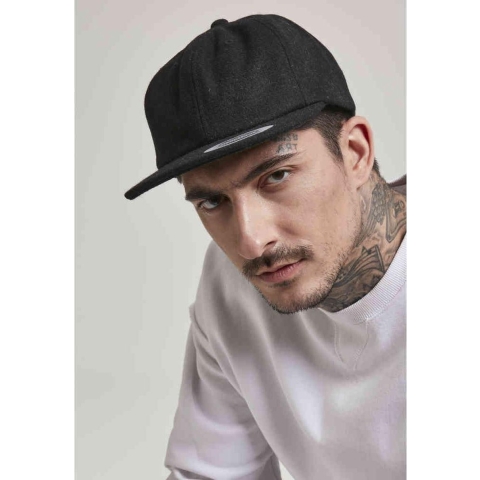 Flexfit FX6502MC Melton Cap - Black - One Size