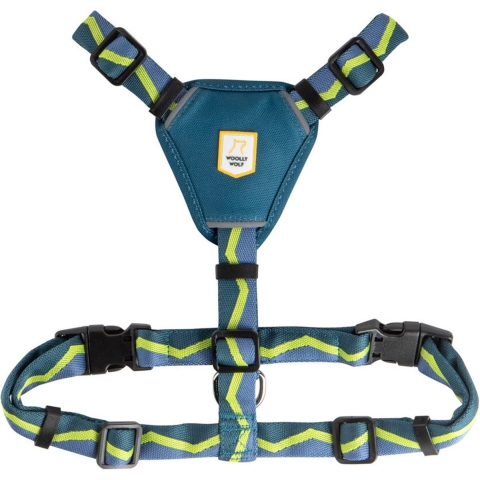 WOOLLY WOLF Hondentuig Explorer, deep teal, Maat: L