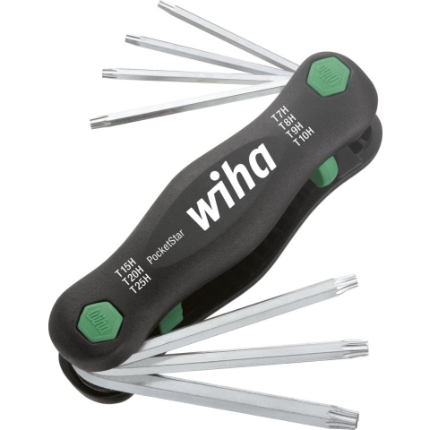 Wiha Multitool PocketStar | TORX® | Tamper Resistant | (met boring) | 7-delig - 25128 - 25128
