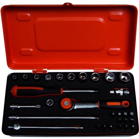 Bahco dopsleutelset 1/4" met bits | 6729MHR