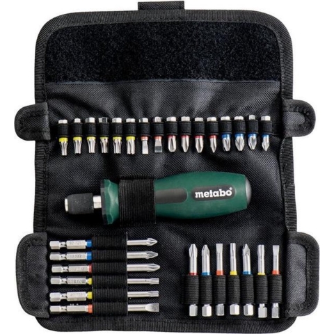 Metabo Accessoires Bitset met handgreep | 30- delig | in roltas | 626726000 626726000