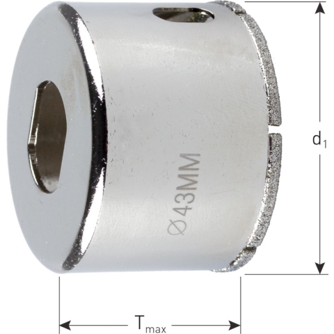 Rotec Diamant - tegelboorkroon 22,0 mm - 7590220