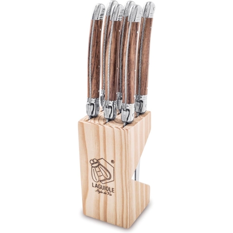 Laguiole Style de Vie Steakmessen Premium Line Wood - 6 stuks